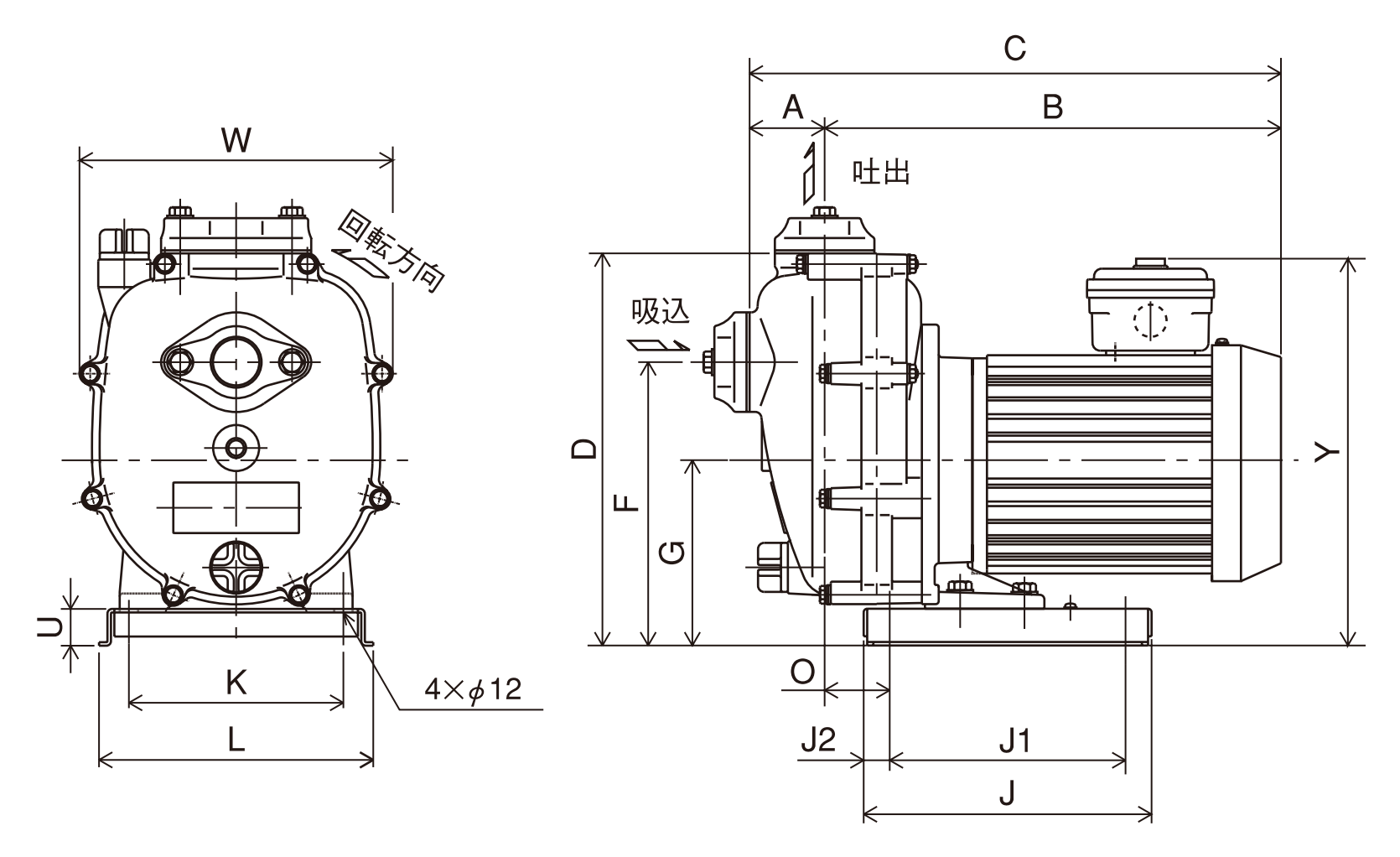 寺田ポンプ 1インチ樹脂製自吸式ポンプ CMP1-50.1/CMP1-60.1 (100V/0.1kw/口径25A) [設備用ポンプ・テラダポンプ