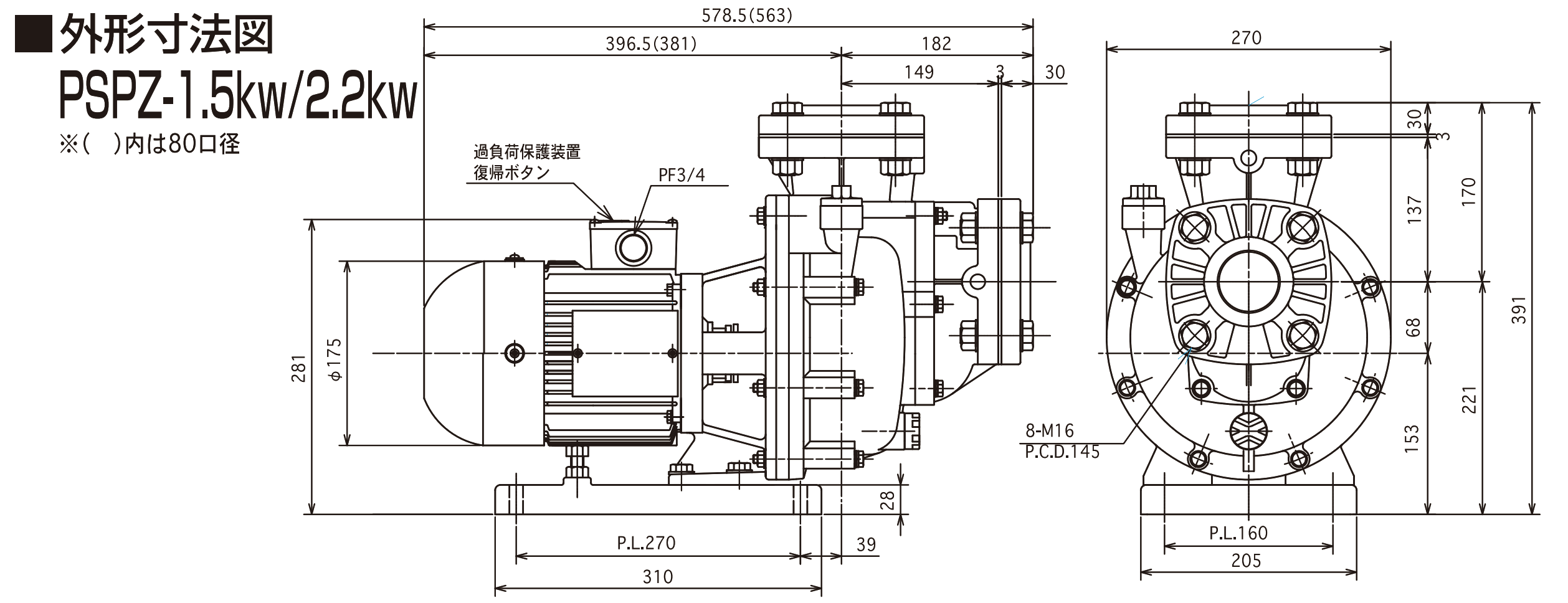 贅沢屋の アクアクラフト三相電機 循環ポンプ 40PSPZ-7533B-E3 自吸式ヒューガルポンプ 管理100